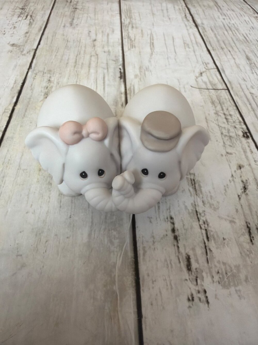 Set of 2Precious Moments Noah's Ark 2 By 2 Elephant 530131 & Lamb 530077 No Box - Picture 6 of 12